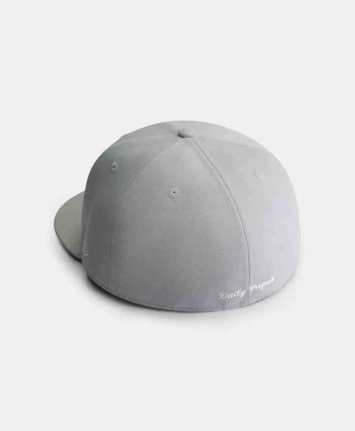 MenWomen Snow Grey Daily Paper X New Era 59FIFTY Fitted Cap Daily Paper Headwear
