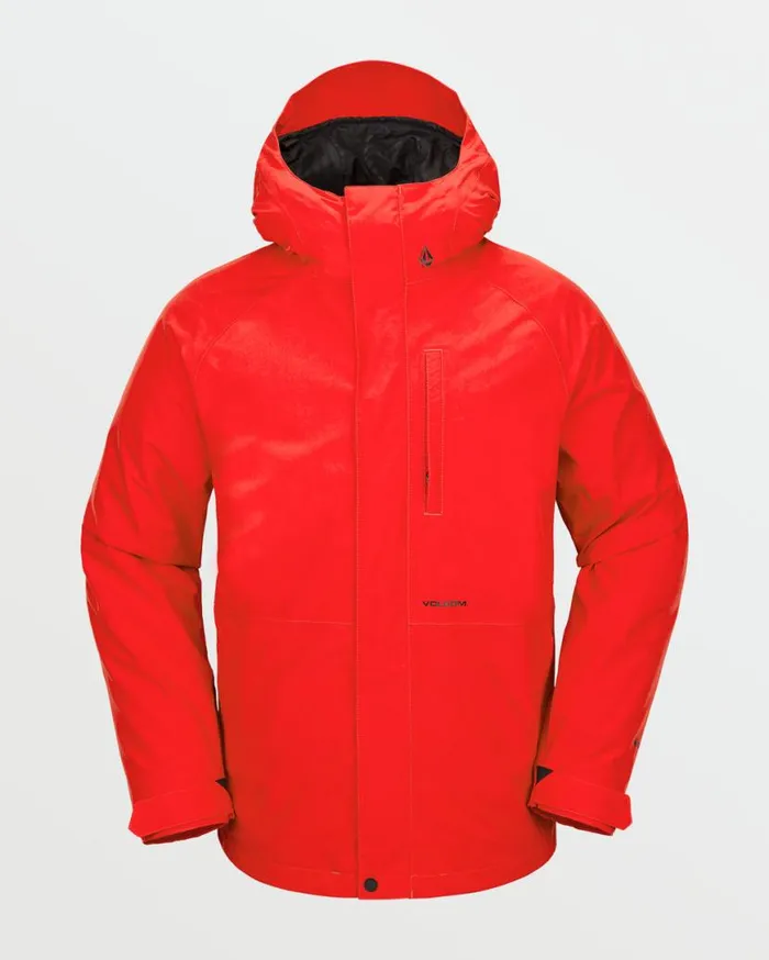 Mens Dua Insulated Gore Jacket 8211 Crimson Mens Volcom Jackets