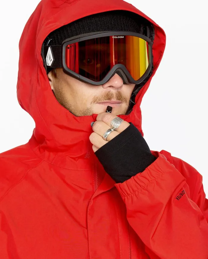 Mens Dua Insulated Gore Jacket 8211 Crimson Mens Volcom Jackets