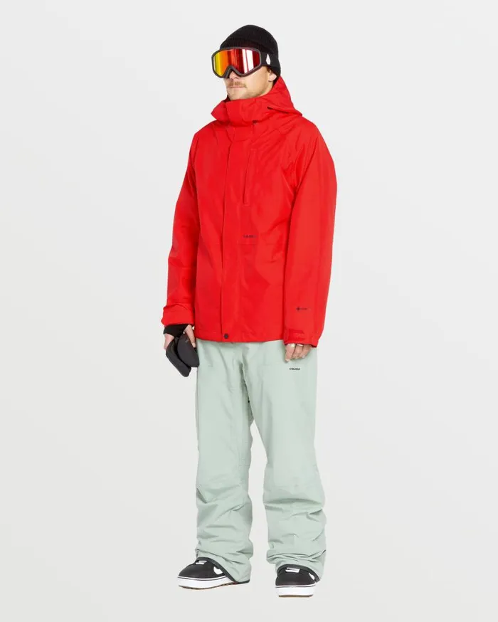 Mens Dua Insulated Gore Jacket 8211 Crimson Mens Volcom Jackets