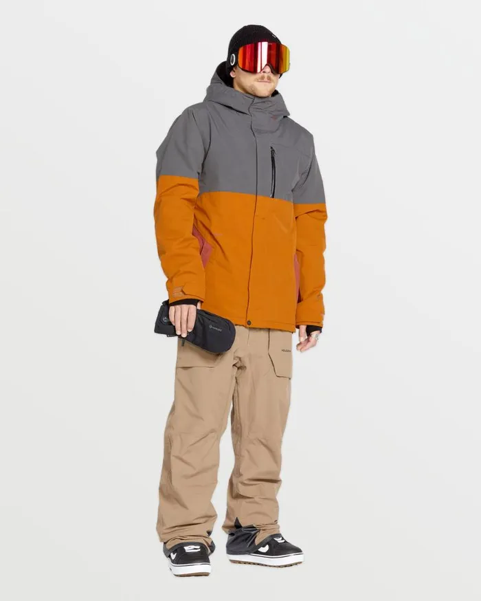 Mens L GoreTex Jacket 8211 Caramel Mens Volcom Jackets