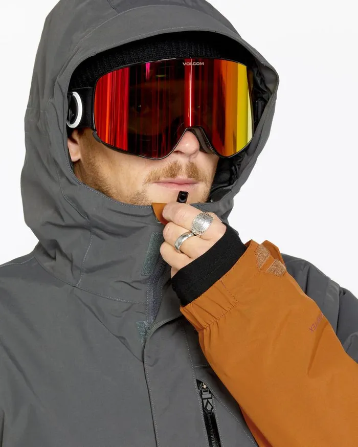 Mens L GoreTex Jacket 8211 Caramel Mens Volcom Jackets