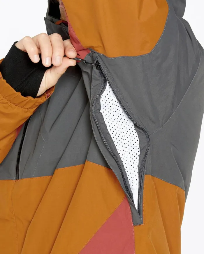 Mens L GoreTex Jacket 8211 Caramel Mens Volcom Jackets
