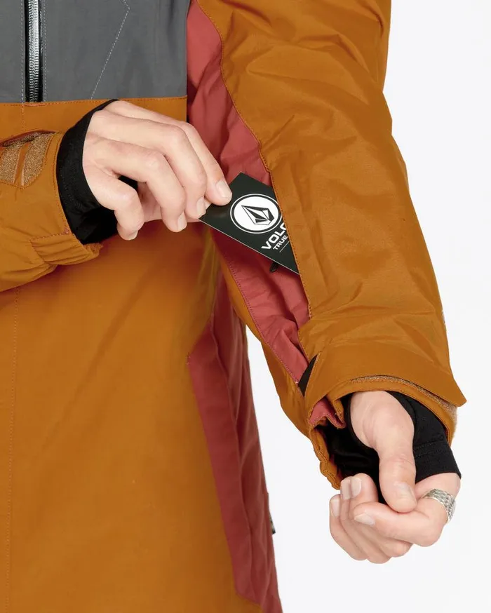 Mens L GoreTex Jacket 8211 Caramel Mens Volcom Jackets