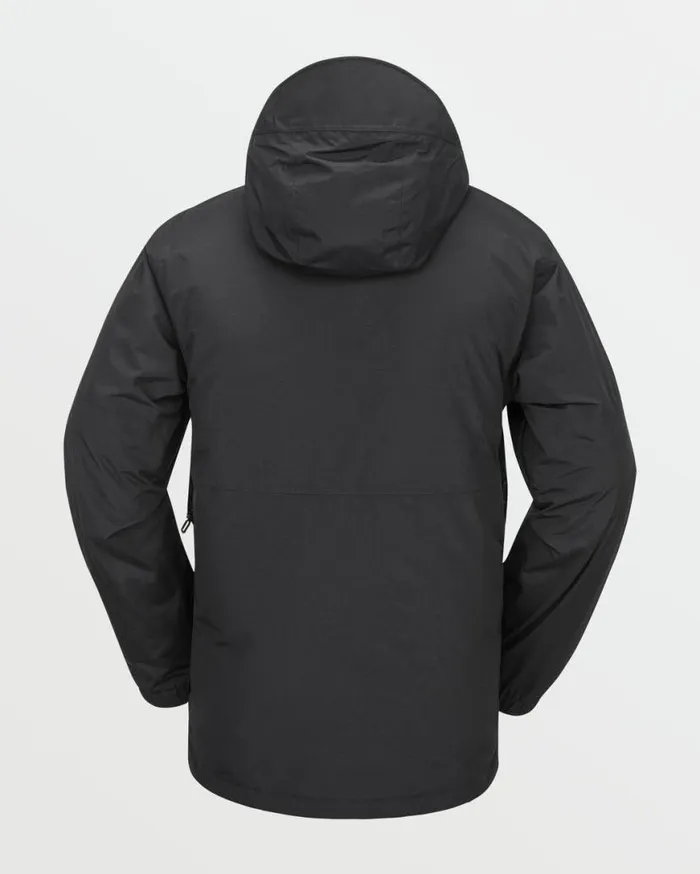 Mens L Insulated GoreTex Jacket 8211 Black Mens Volcom Jackets