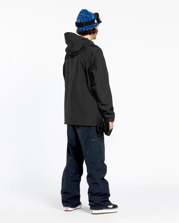 Mens L Insulated GoreTex Jacket 8211 Black Mens Volcom Jackets