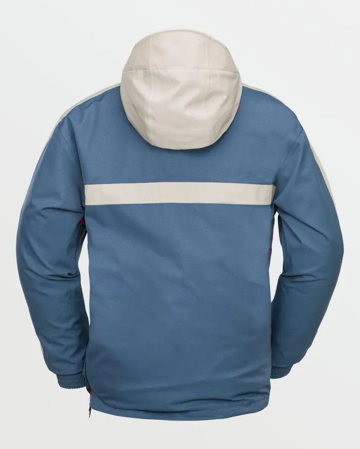 Mens Longo 20K Pullover 8211 Indigo Mens Volcom Jackets