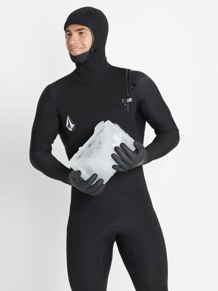 Mens Modulator 543mm Hood Chestzip Fullsuit 8211 Black Mens Volcom Wetsuits