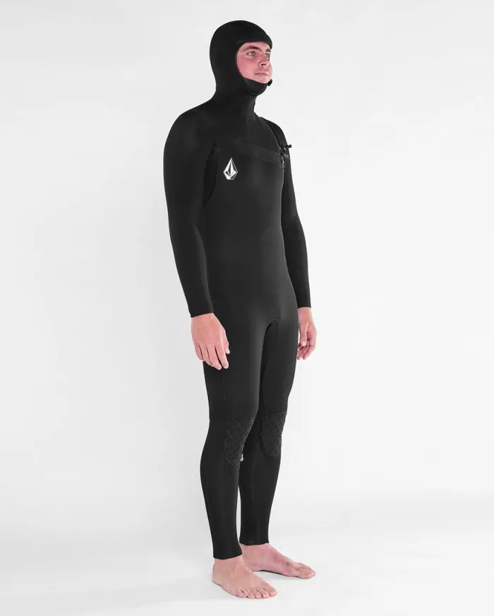 Mens Modulator 543mm Hood Chestzip Fullsuit 8211 Black Mens Volcom Wetsuits