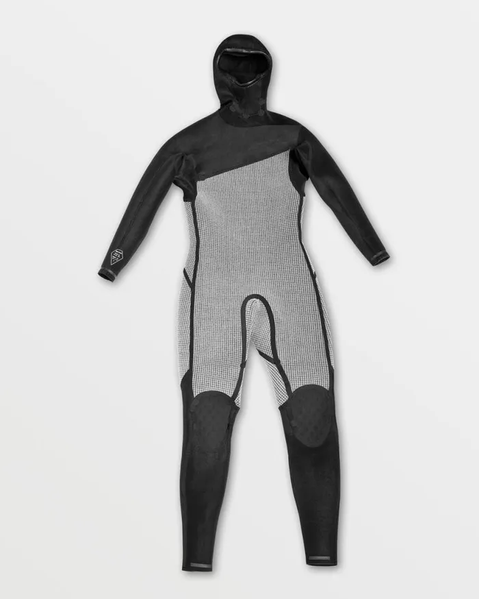 Mens Modulator 543mm Hood Chestzip Fullsuit 8211 Black Mens Volcom Wetsuits