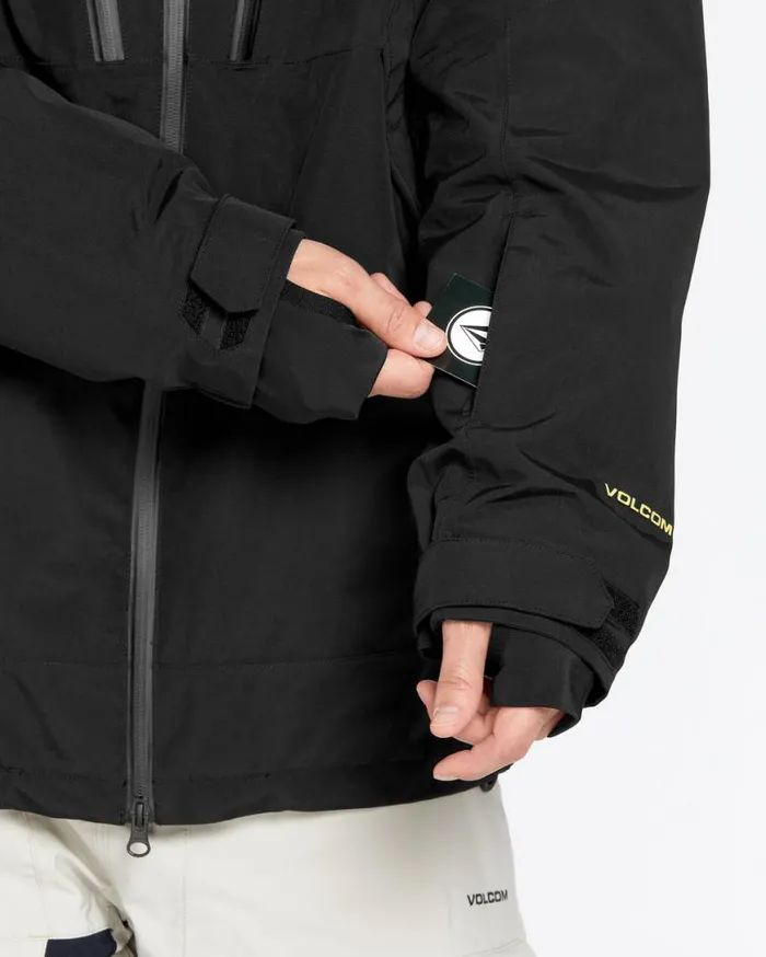 Mens Tds 2L GoreTex Jacket 8211 Black Mens Volcom Jackets