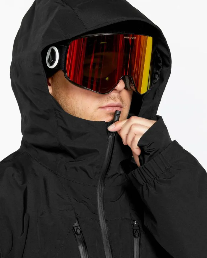 Mens Tds 2L GoreTex Jacket 8211 Black Mens Volcom Jackets