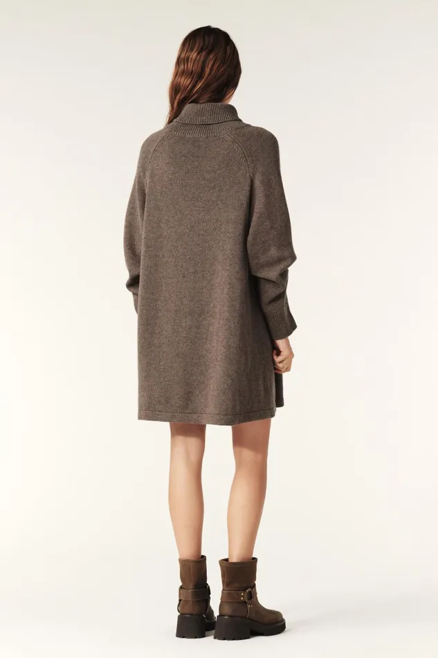Mini Jersey Dress Medee Brown Women Baandsh Dresses