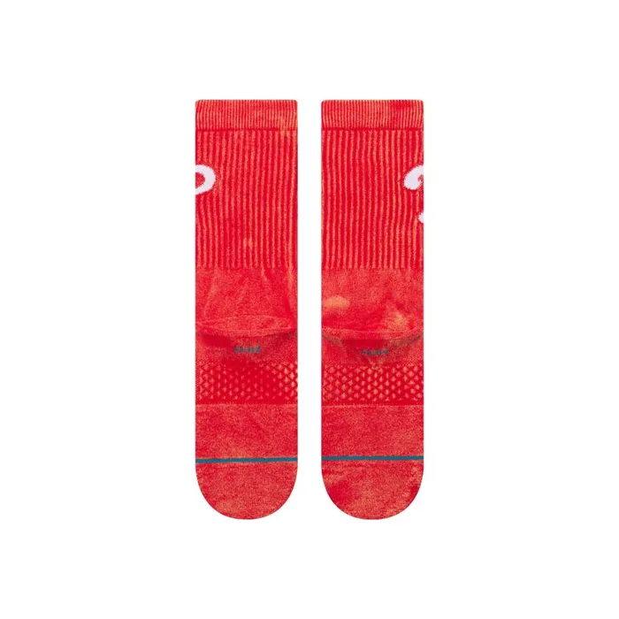 Mlb X Stance 2024 Fade Crew Socks Fade Phillies 8211 Red MenWomen Stance Crew