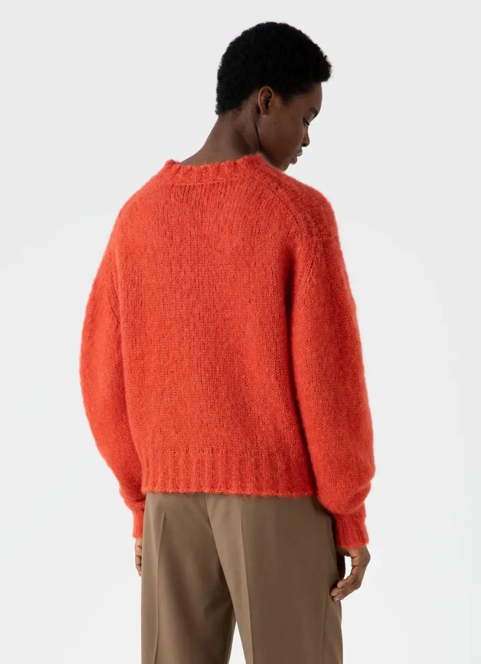Mohair Silk Crew Neck Jumper Magma Women SUNSPEL Knitwear