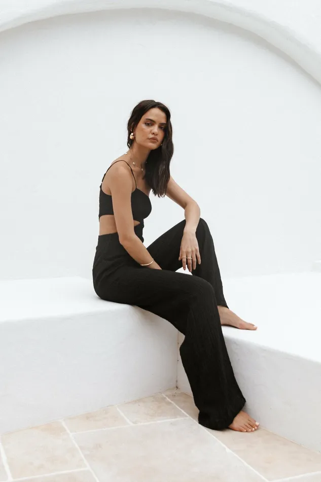 Norah Jumpsuit Black Jumpsuits and Rompers Petal and Pup Women