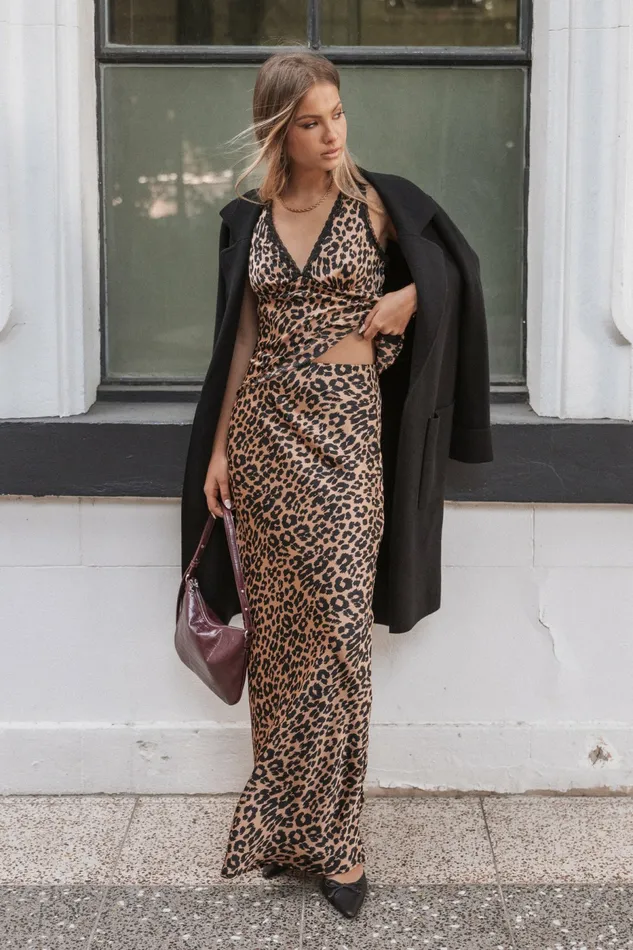 Petal and Pup Velman Skirt Leopard Women Matching Sets