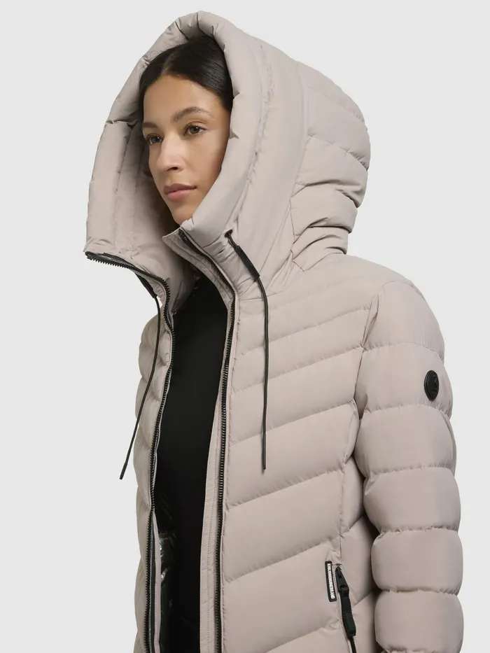 Puffer Coats KHUJO Women Mantel STOANE Hellbeige Hellbeige