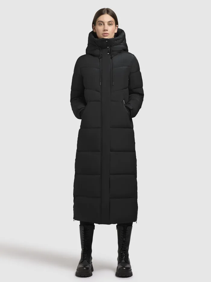Quilted Coats KHUJO Women Mantel SHIMANTA4 Schwarz Schwarz