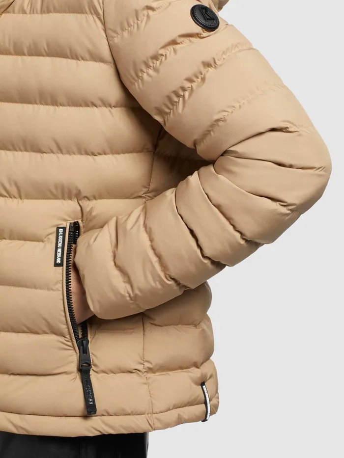 Quilted Jackets Women Jacke LOVINA5 MATT Beige KHUJO