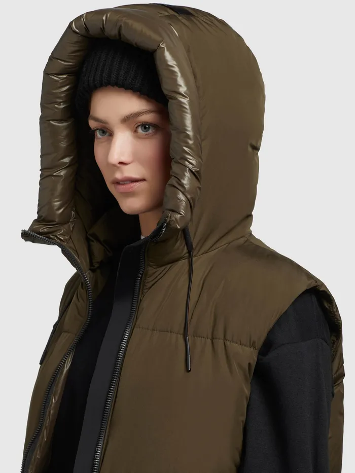 Quilted Vests Weste ALVA Dunkel Khaki Dunkel Khaki 8211 KHUJO Women