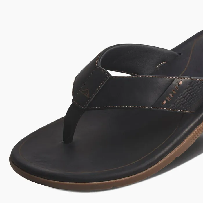 Reef Leather Santa Ana Black Men Sandals Reef Leather Santa Ana Black Men Sandals