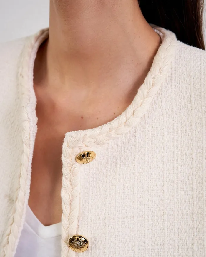 ROMY JACKET Ivory Women Nili Lotan Jackets and Blazers