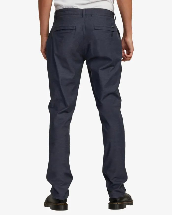 RVCA Pants Back In Tech Chinos Denim Heather 8211 Men