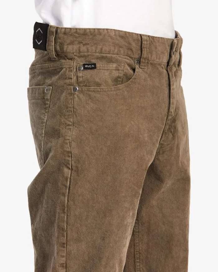 RVCA Pants Daggers Pigment Corduroy Pants Mushroom 8211 Men
