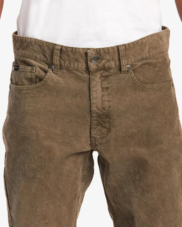 RVCA Pants Daggers Pigment Corduroy Pants Mushroom 8211 Men