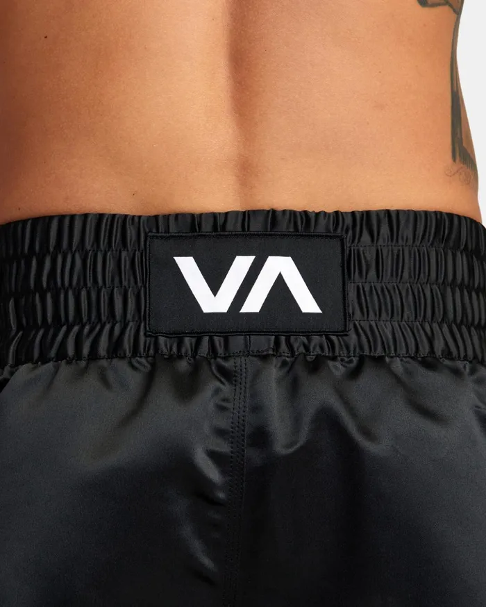 RVCA Shorts Hybrids Muay Thai Mod Elastic Waist Boxing Shorts 15034 Black 8211 Men RVCA Shorts Hybrids Muay Thai Mod Elastic Waist Boxing Shorts 15034 Black 8211 Men