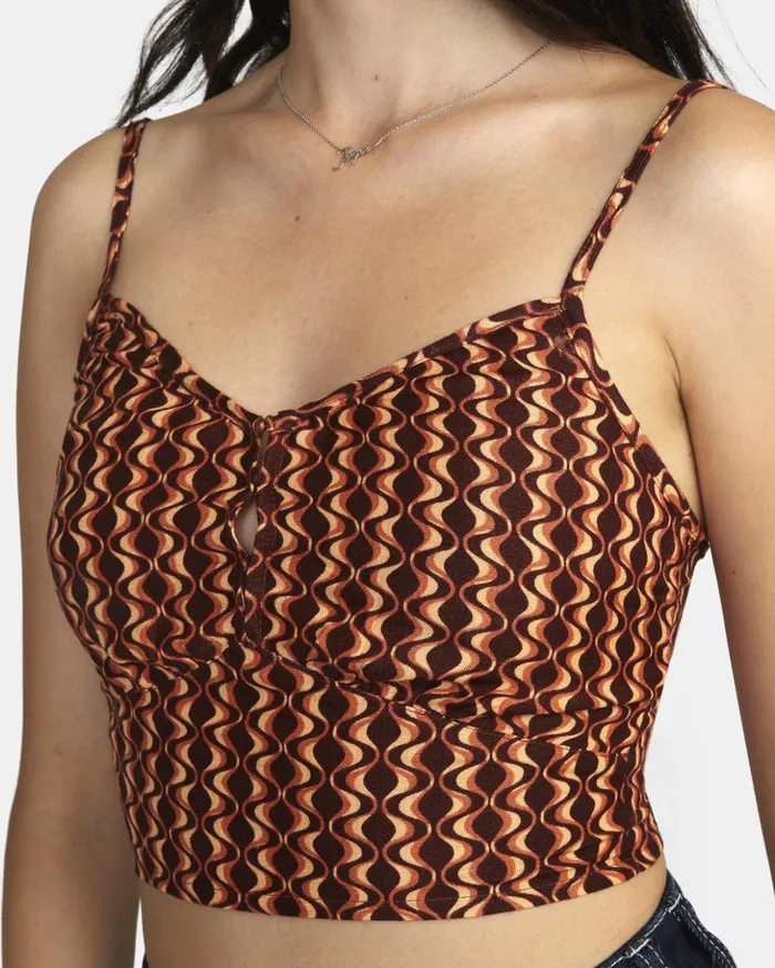RVCA Tops Moxy Tank Top Espresso 8211 Women