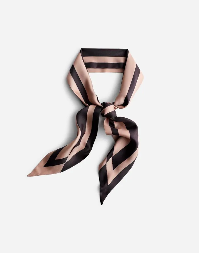 Scarves Women Madewell Silk Twill Tie Soft Fawn