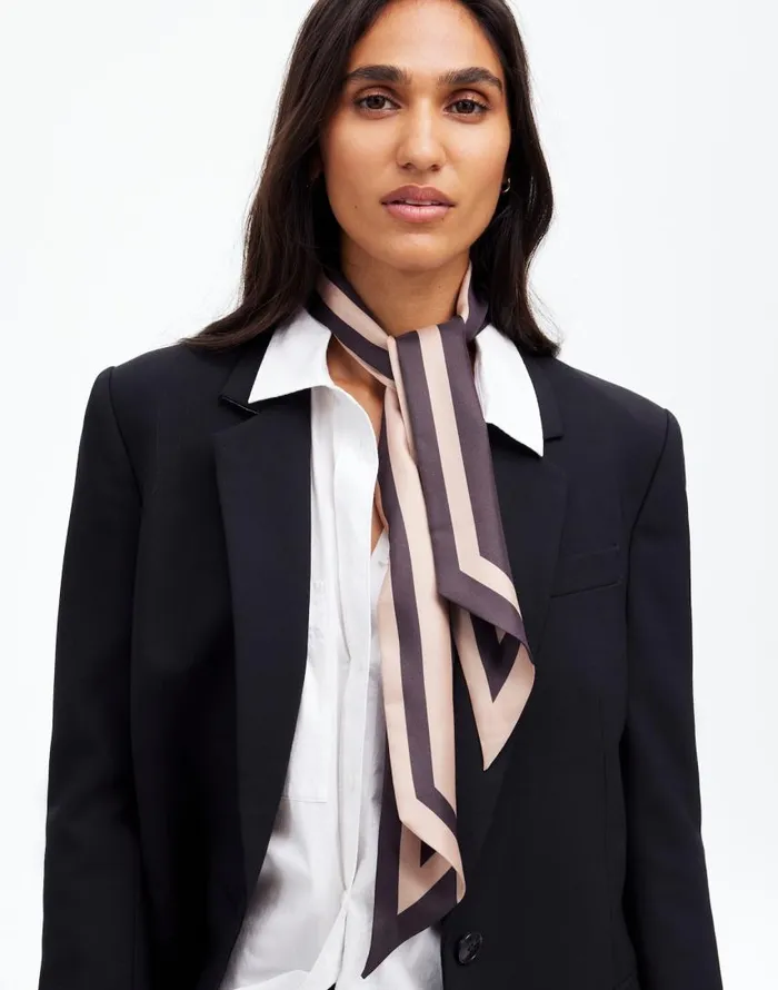 Scarves Women Madewell Silk Twill Tie Soft Fawn
