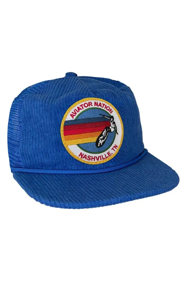 Signature Nashville 8211 Vintage Corduroy Mesh Trucker WomenMen Aviator Nation Trucker Hats