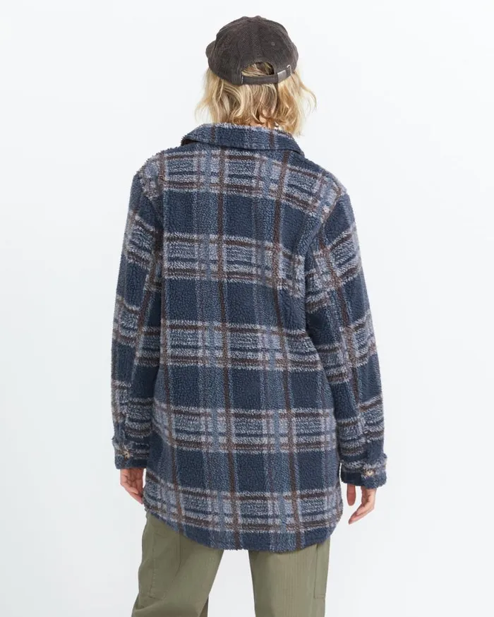 Silent Sherpa Ii Jacket 8211 Vintage Navy Womens Volcom Jackets