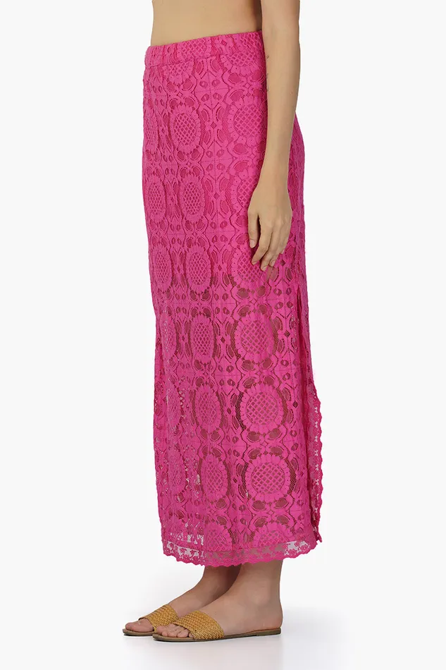 Skirts Brinda Crochet Lace Skirt 8211 America and Beyond Women