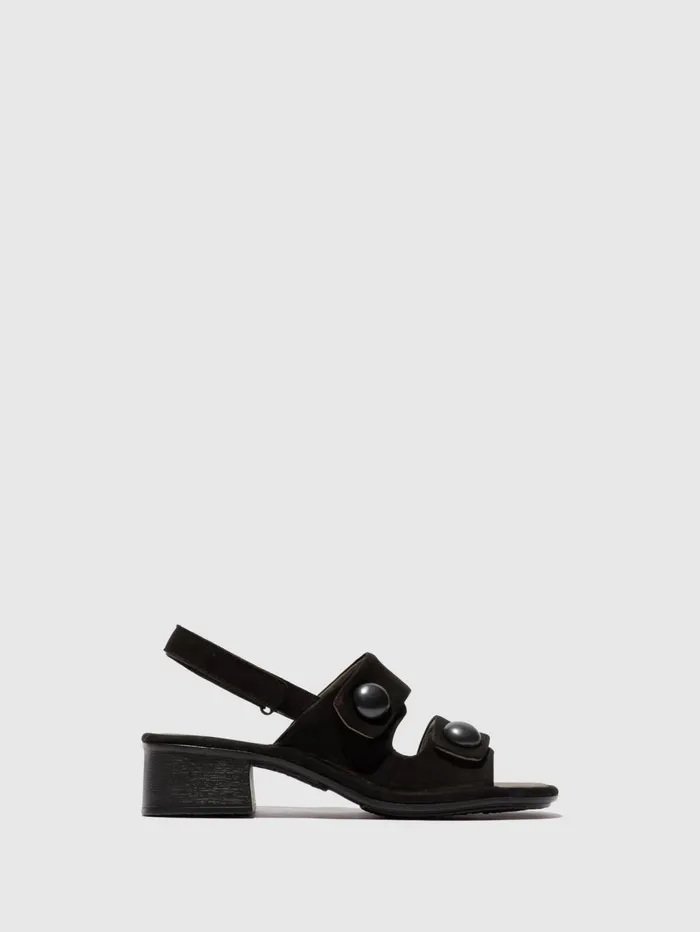 SlingBack Sandals EBLA489FLY BLACK Women Fly London Sandals