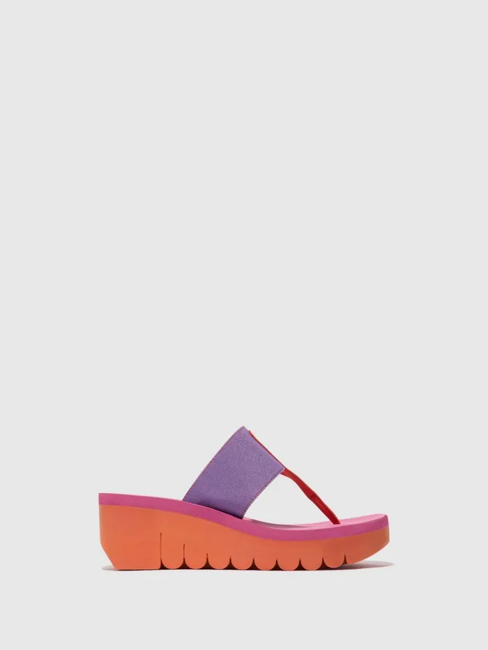 Slipon Mules YOMU725FLY ORANGEVIOLET ROSE Women Fly London Mules