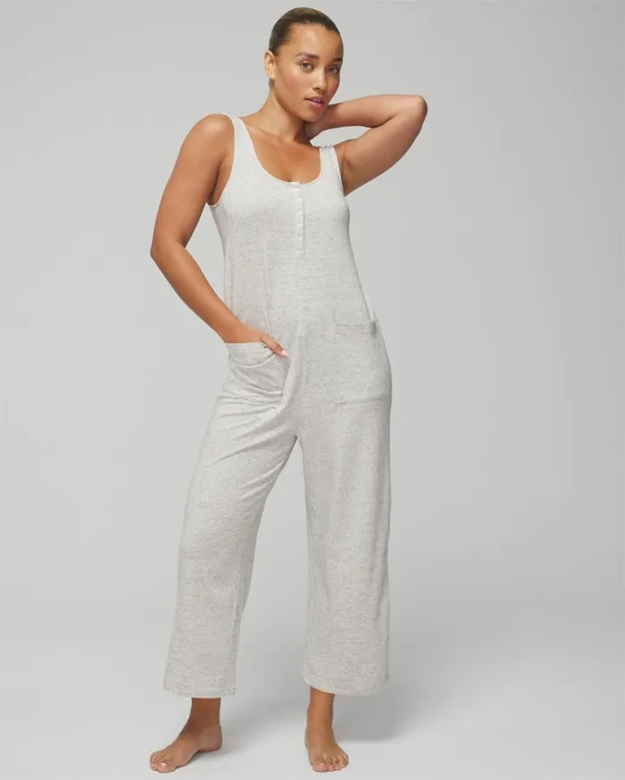 Soma Most Loved Cotton Jumpsuit Heather Agate Women Matching Sets and Separates Soma Most Loved Cotton Jumpsuit Heather Agate Women Matching Sets and Separates