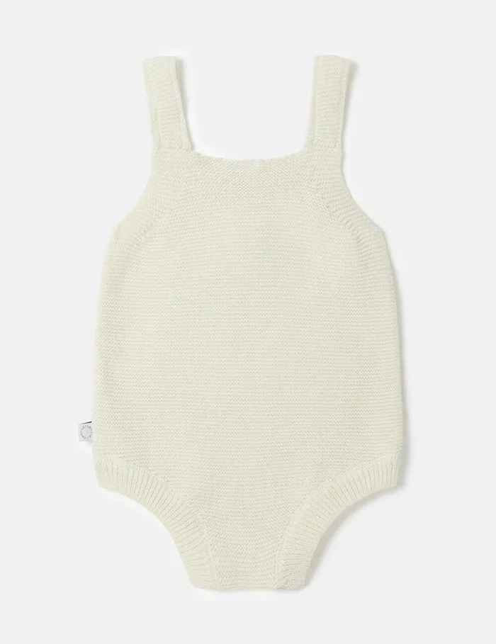 Stella McCartney Baby Boys Kids Striped Bumblebee Motif Bodysuit Ivory