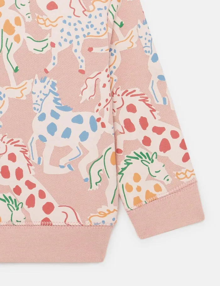 Stella McCartney Baby Girls Kids Horse Print Sweatshirt Multicolour Stella McCartney Baby Girls Kids Horse Print Sweatshirt Multicolour