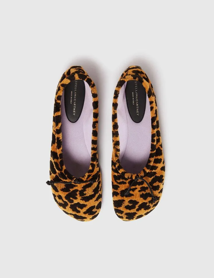 Stella McCartney Flats Women Ryder Leopard Ballet Flats Leopard Print Stella McCartney Flats Women Ryder Leopard Ballet Flats Leopard Print