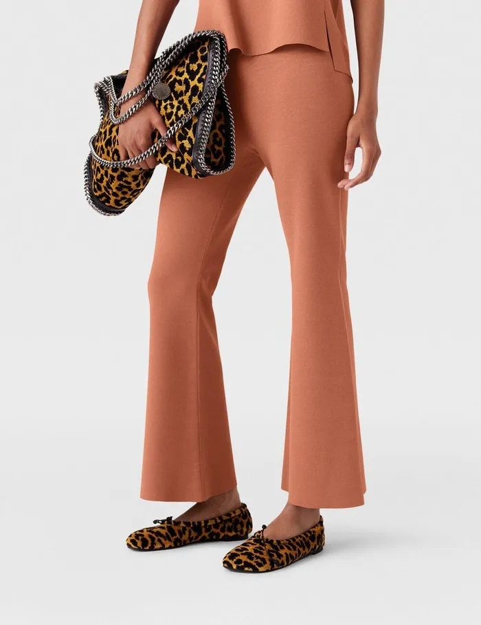 Stella McCartney Pants And Shorts Women MidRise Flared Pants Blush Stella McCartney Pants And Shorts Women MidRise Flared Pants Blush