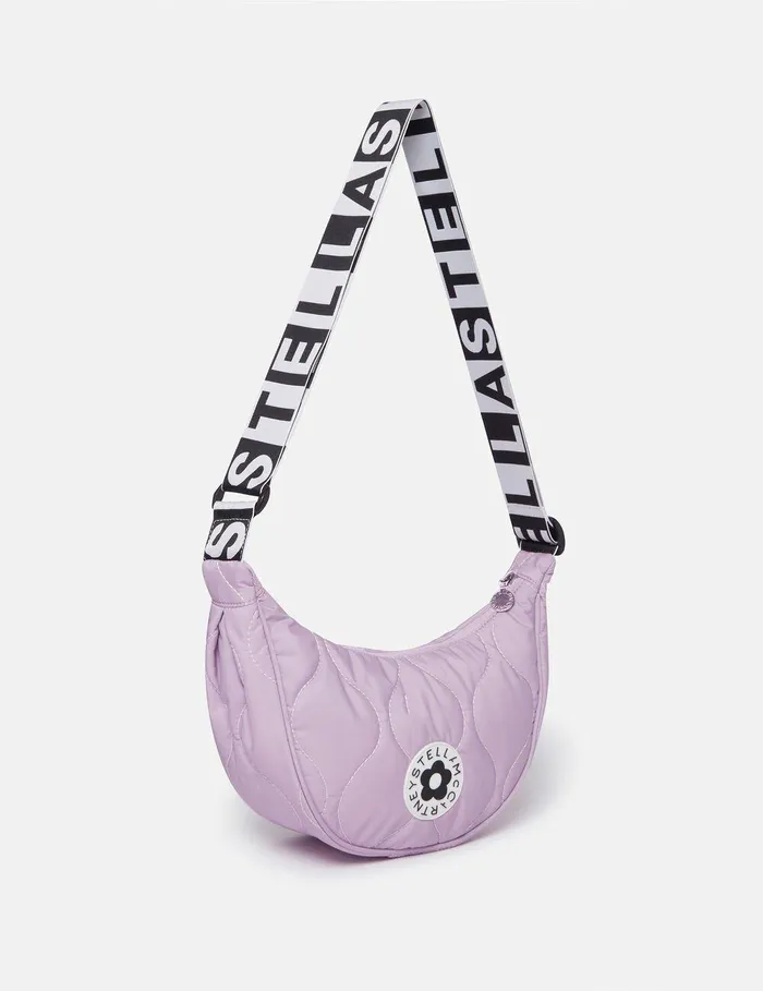 Stella McCartney Shoes And Bags Kids Logo Strap Crossbody Bag Lavender