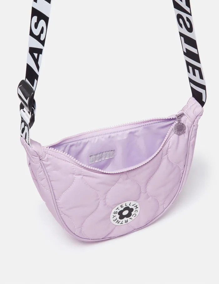 Stella McCartney Shoes And Bags Kids Logo Strap Crossbody Bag Lavender