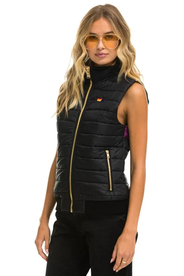 Sunburst Vest 8211 Black Women Aviator Nation Vests