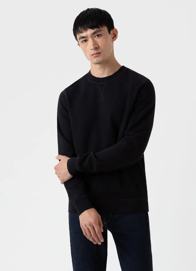 Sweatshirts and Sweatpants ussunspel Men Loopback Sweatshirt Black Sweatshirts and Sweatpants ussunspel Men Loopback Sweatshirt Black