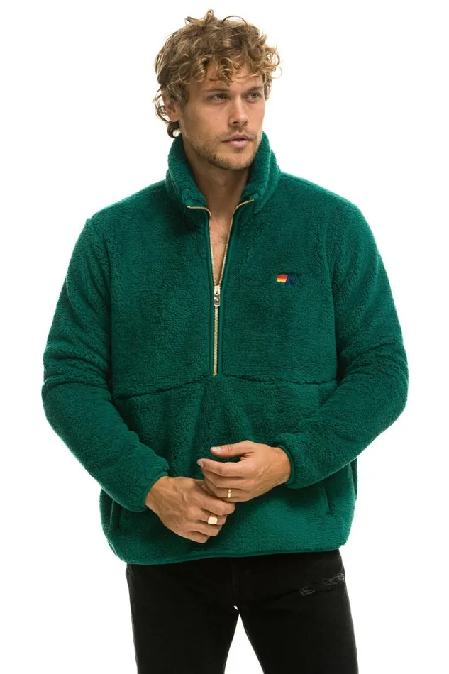 Teddy Unisex Half Zip Jacket 8211 Amazon WomenMen Aviator Nation Teddy Jackets