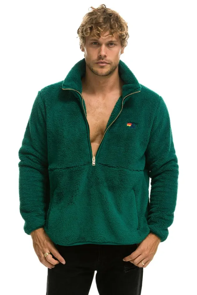 Teddy Unisex Half Zip Jacket 8211 Amazon WomenMen Aviator Nation Teddy Jackets